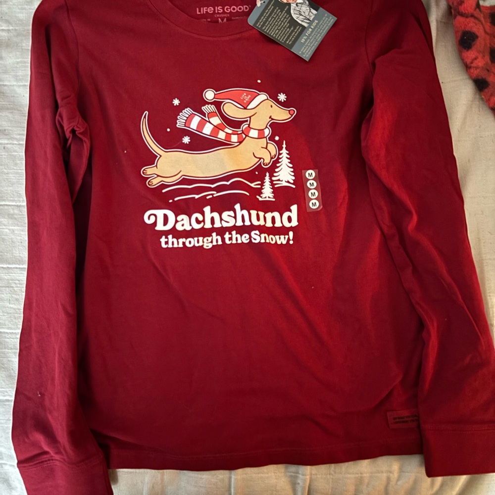 Life Is Good Red Graphic Tee